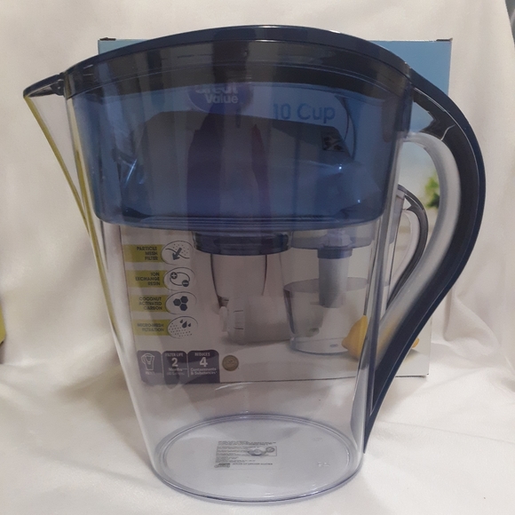 Great Value 10 Cup Water Filter Pitcher One Filter Box - Picture 4 of 6
